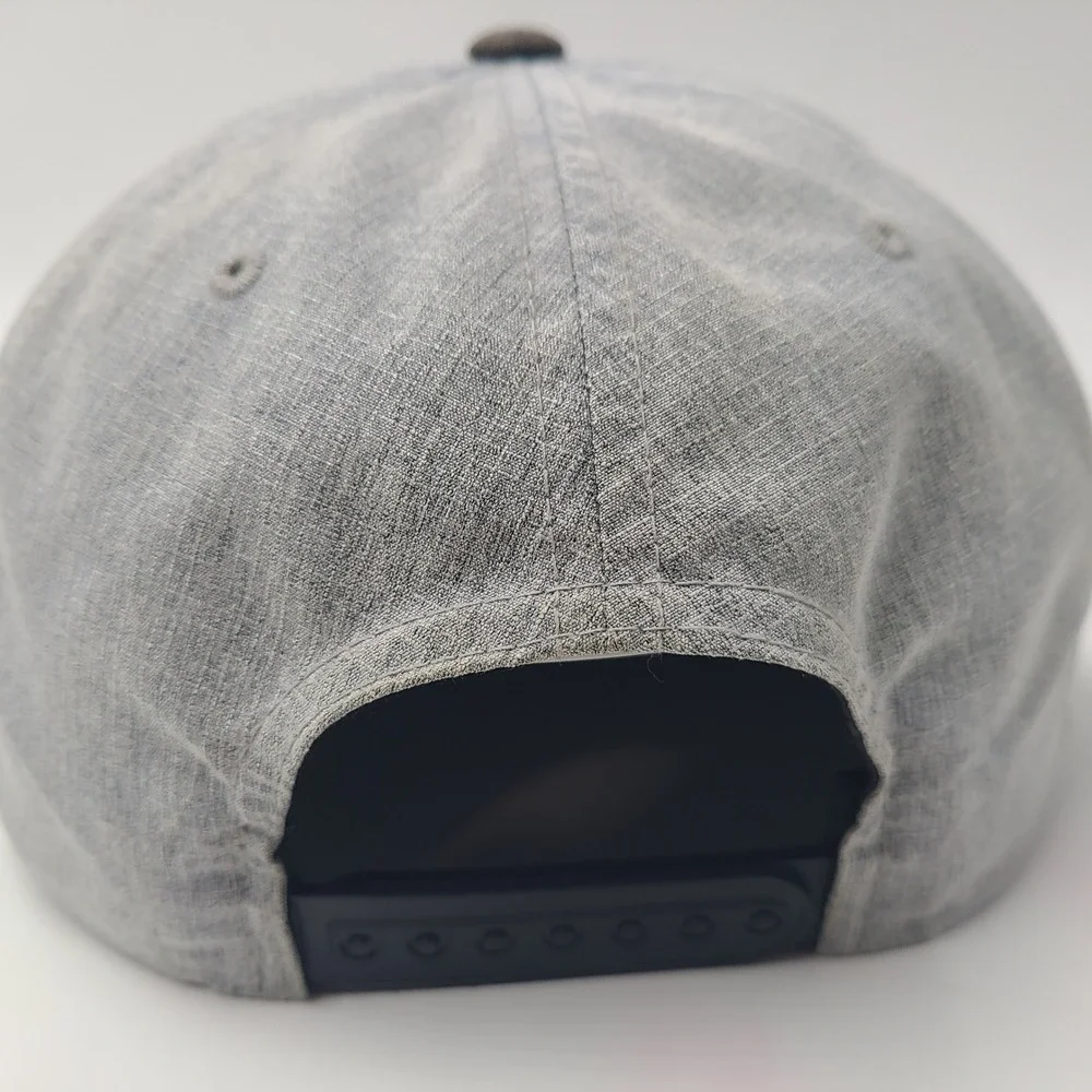 Volcom Hat‎ Snapback Grey Black Distressed Skate Skateboard Surf Casual Logo Men